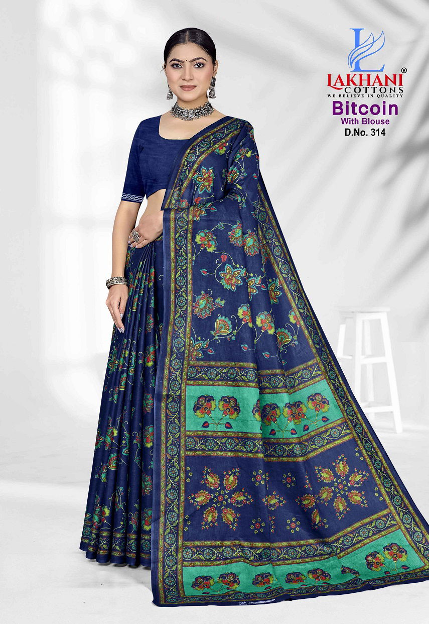 Bitcoin Vol 3 By Lakhani Cotton Printed Daily Wear Saree Orders In India